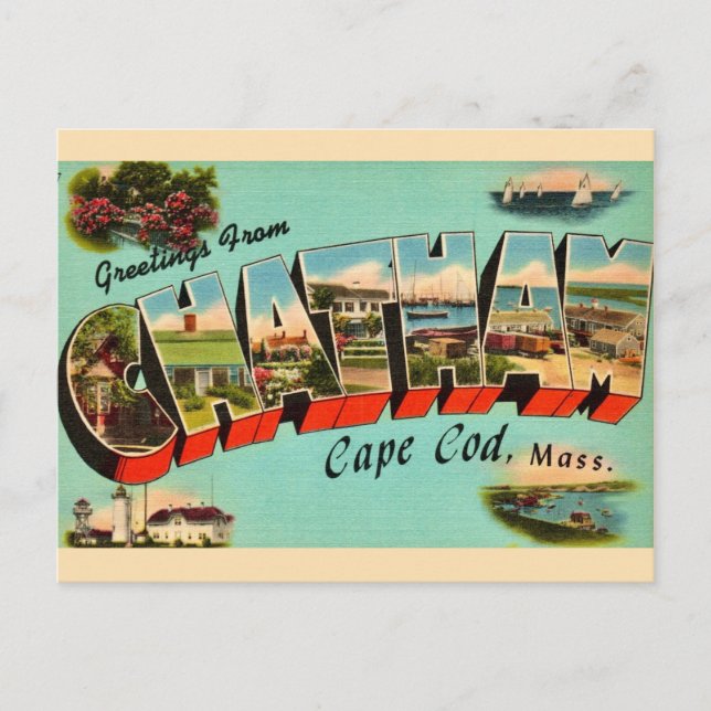 Chatham Massachusetts Grußkarte Postkarte (Vorderseite)