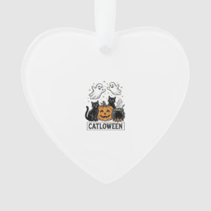 Chatloween Chat Fantôme Vintage Design de Chemise 