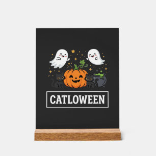 Chatloween Mignon Fantôme Chat Design Halloween_1