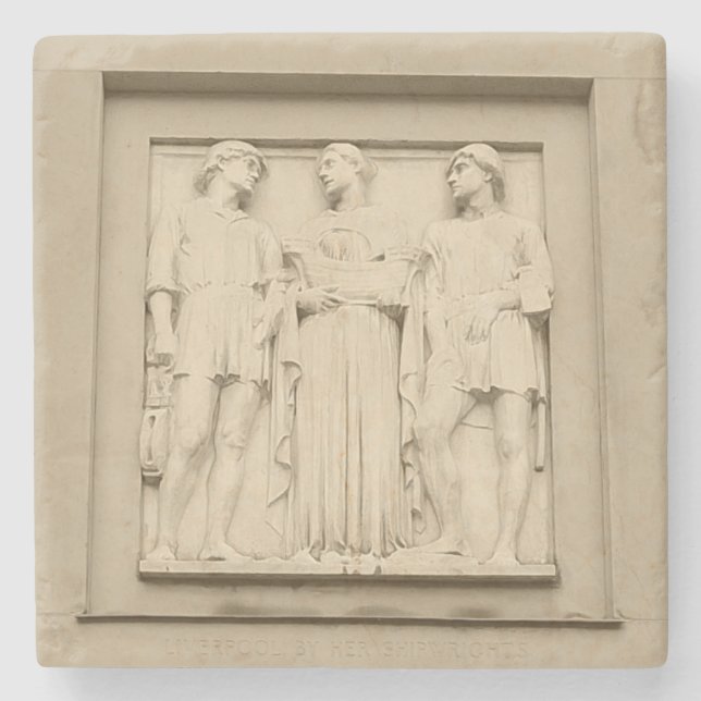 Chatmännchen Steinuntersetzer (Vorderseite)