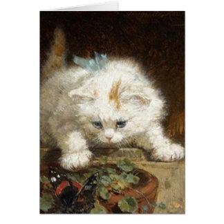 Chaton blanc mignon par Ronner-Knip