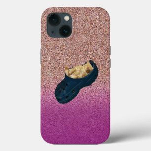 Chaton Dormant En Chaussure Croc, Coque Iphone 13