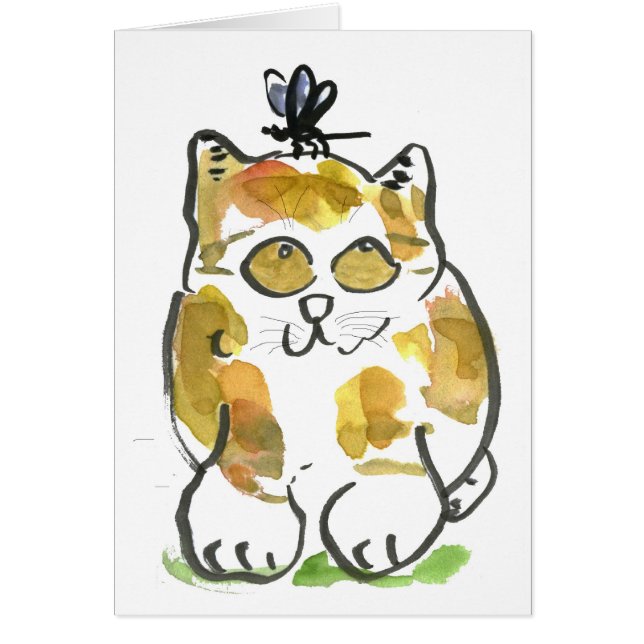 Chaton et libellule de calicot (Devant)