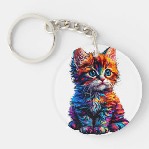 Chaton vibrant et artistique