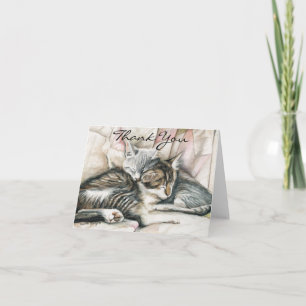 Chatons Chatons Cosy Carte de remerciements