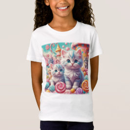 Chatons en T-shirt de la Terre de Candy
