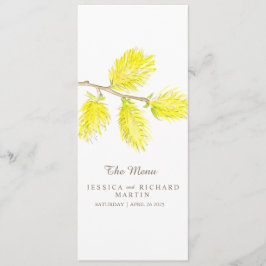 Chatons jaunes - menu mariage