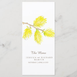 Chatons jaunes - menu mariage