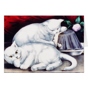 Chatons sur la table - Art Vintage