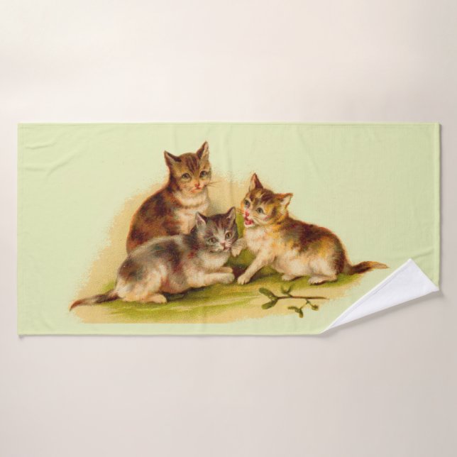 chatons victoriens (Serviette de bain)