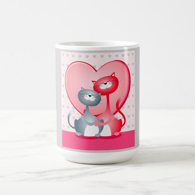 Chats amoureux, tasse (Centre)