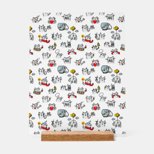 Chats amusants, lait et magie.