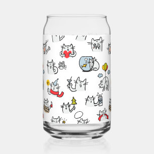 Chats amusants, lait et magie.