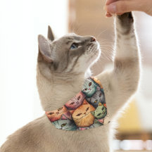 Chats colorés Doodle lunatique