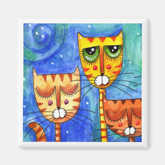Chats couleur - Magnet