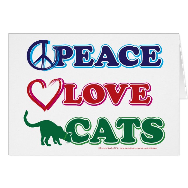 Chats d'amour pour la paix (Devant horizontal)