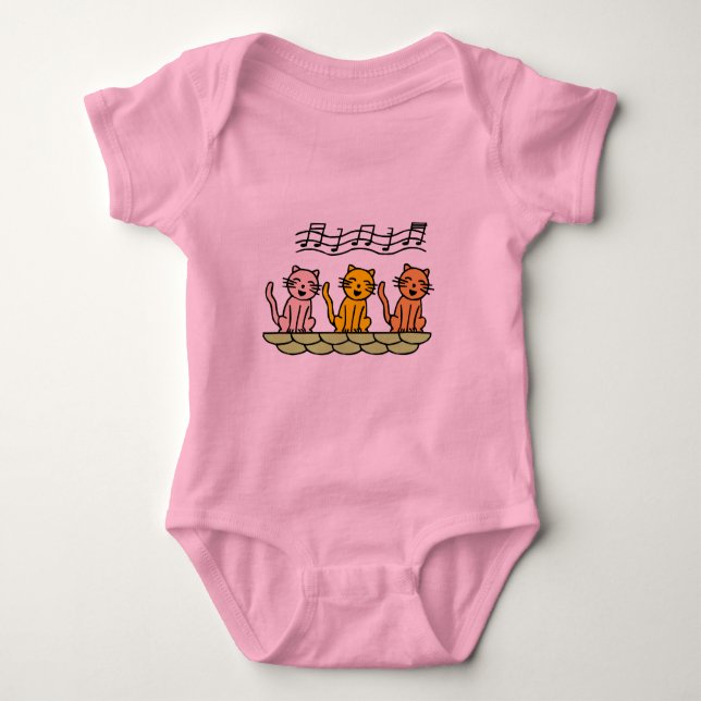 Chats de chant T-shirts et cadeaux (Devant)