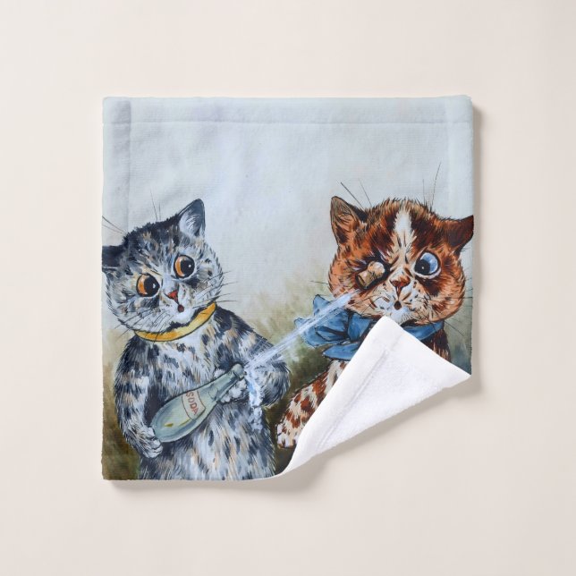 chats de Louis Wain  (Gant de toilette)