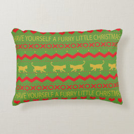 Chats de Noël Coussin "Furry Christmas"
