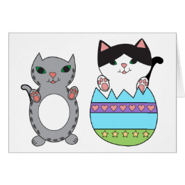 Chats de Pâques mignonnes Meow drôle