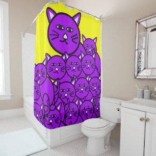 Chats de rideau de douche