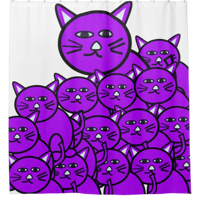 Chats de rideau de douche (Devant)