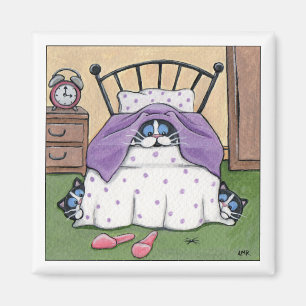 Chats de Scaredy - aimant de chat