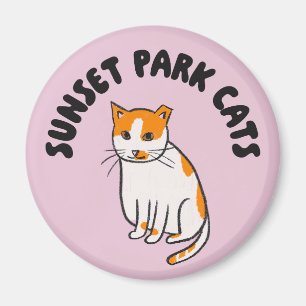 Chats de Sunset Park   Aimant   Chat de sauvetage 