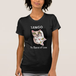 Chats de tango dansant le T-shirt