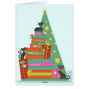 Chats de vacances modernes du milieu du siècle