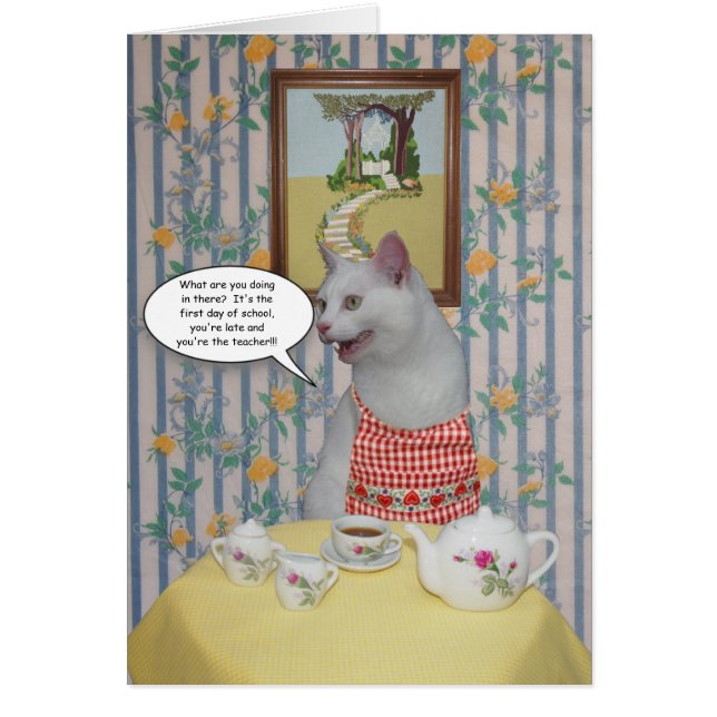Chats drôles personnalisables de nouveau à la (Devant)