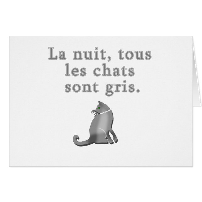 Chats français indiquant des produits (Devant horizontal)