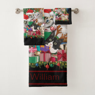 Chats Joyeux Noël Lumière