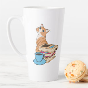 Chats, livres et café Cute Café Mug