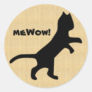 Chat's meWOW Bois personnalisable Grand Sticker de
