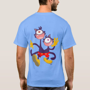 Chats monoculaires en T-shirt Tandem Walk (dos)