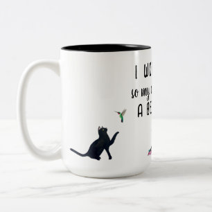 Chats Mug à café à deux tons