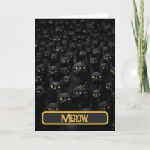 Chats noirs sur carte stéréogramme