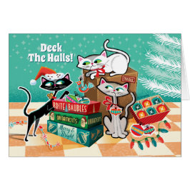 Chats rétro + Cartes de Noël