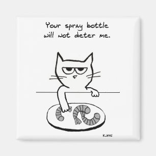 Chats sur les comptoirs - Drôle Aimant Chat