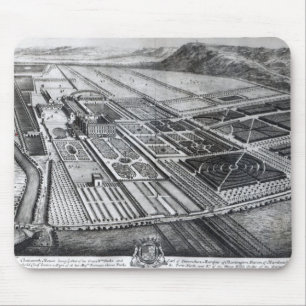 Chatsworth Haus, graviert von Johannes Kip Mousepad