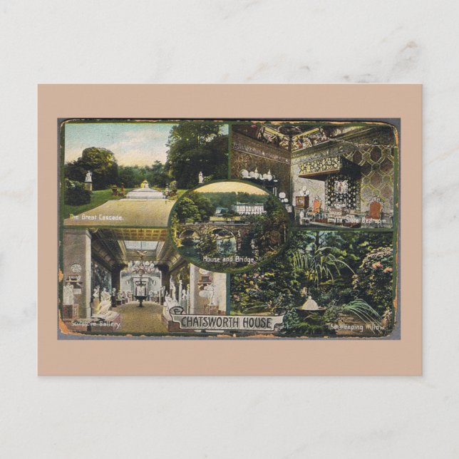 Chatsworth House Postkarte (Vorderseite)