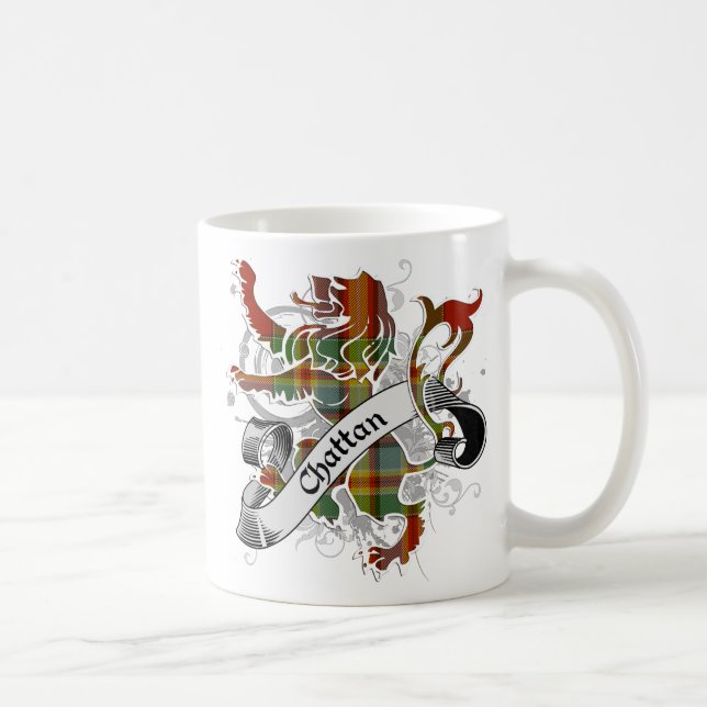 Chattan Tartan-Löwe Kaffeetasse (Rechts)
