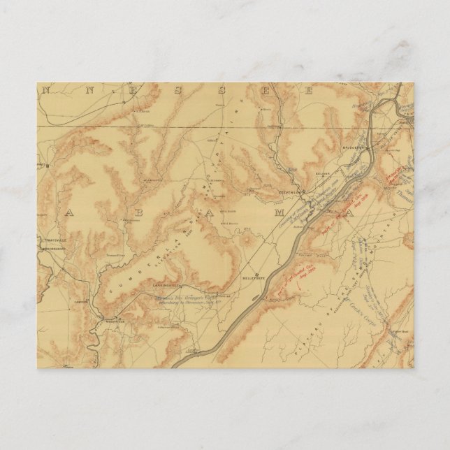 Chattanooga-Kampagne Postkarte (Vorderseite)