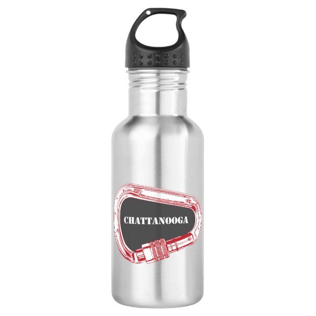 Chattanooga Klettersteig Carabiner Edelstahlflasche (Vorderseite)