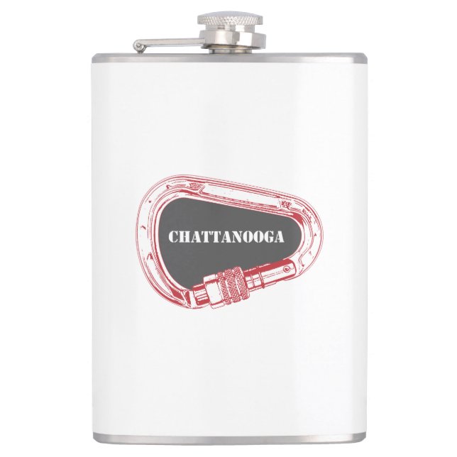 Chattanooga Klettersteig Carabiner Flachmann (Vorderseite)