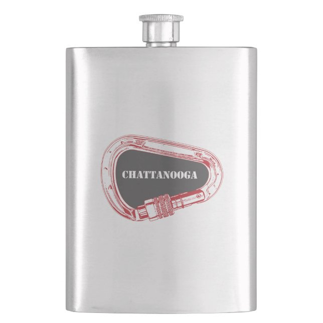 Chattanooga Klettersteig Carabiner Flachmann (Vorderseite)