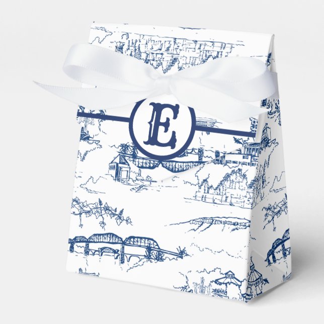 Chattanooga Monogram Blue Geschenkschachtel (Vorderseite)