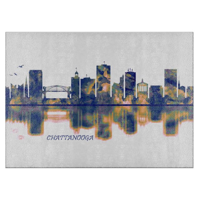 Chattanooga Skyline Schneidebrett (Vorderseite)