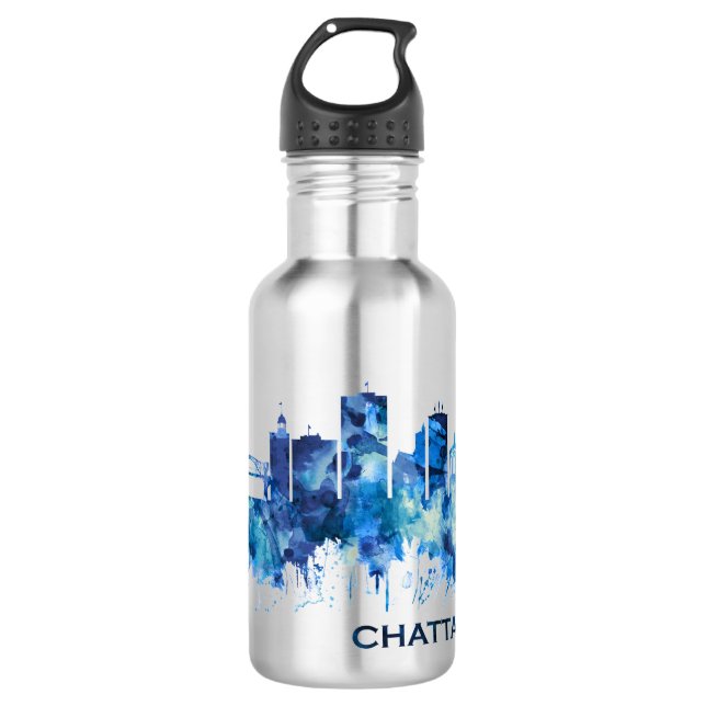 Chattanooga Tennessee Edelstahlflasche (Vorderseite)
